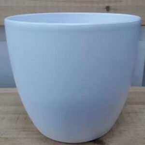 Ceramic Boule Pot White Matt 32 CM