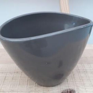 Ceramic Bowl Comfo Pot Stone Grey 22/15/15 CM