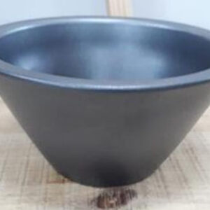 Ceramic Bowl Taper Helmer Pot Anthracite 21/12/10 CM