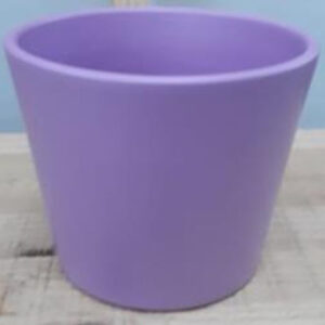 Ceramic Dida Orchid Pot Lavender Shiny 13 CM