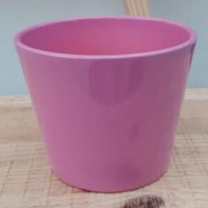 Ceramic Dida Orchid Pot Pink Shiny 13 CM