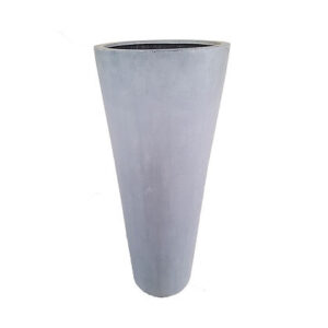 Fiber Stone Pot, Grey Natural