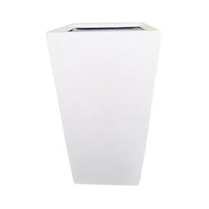 Fiber Stone Pot, Matt White