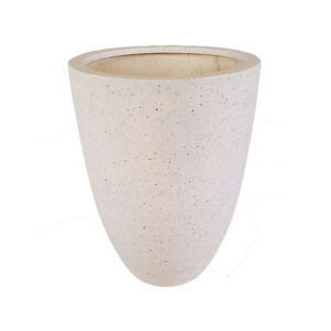 Terrazzo Polystone Pot, Beige